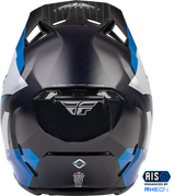 Fly Racing Formula Carbon Prime Motorcycle Youth Helmet - Blue White Blue Carbon