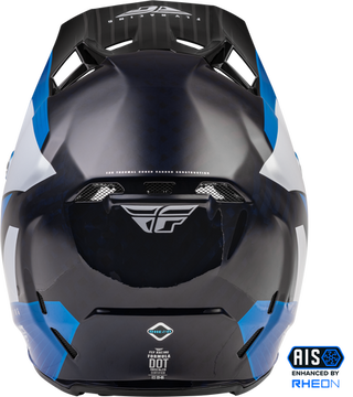 Fly Racing Formula Carbon Prime Motorcycle Youth Helmet - Blue White Blue Carbon