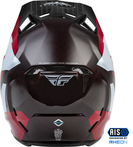 Fly Racing Formula Carbon Prime Motorcycle Helmet - Red White Red Carbon