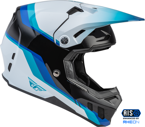 Fly Racing Formula Carbon Composite Driver Motorcycle Youth Helmet - Black Blue White