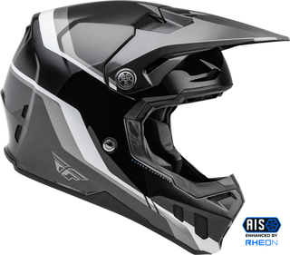 Fly Racing Formula Carbon Composite Driver Motorcycle Helmet - Black Charcoal White