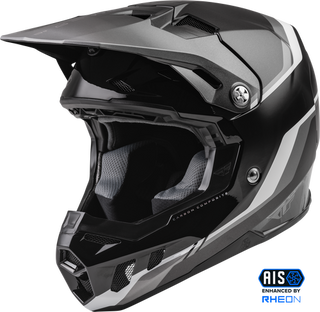 Fly Racing Formula Carbon Composite Driver Motorcycle Helmet - Black Charcoal White