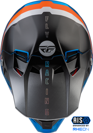 Fly Racing Formula Carbon Composite Driver Motorcycle Helmet - Blue Orange Black