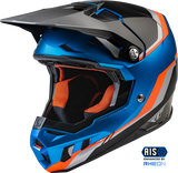 Fly Racing Formula Carbon Composite Driver Motorcycle Helmet - Blue Orange Black