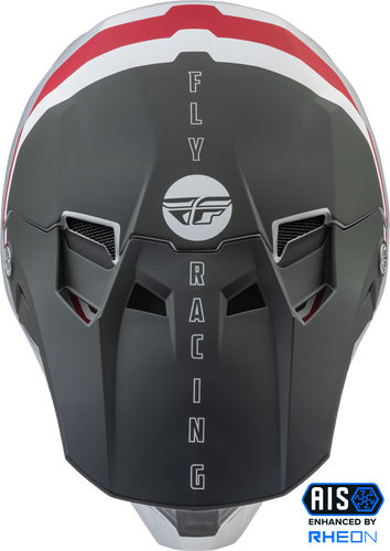 Fly Racing Formula Carbon Composite Driver Motorcycle Helmet - Matt Silver Red White