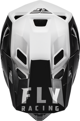 Fly Racing Rayce Replacement Helmet Peak - Black/White