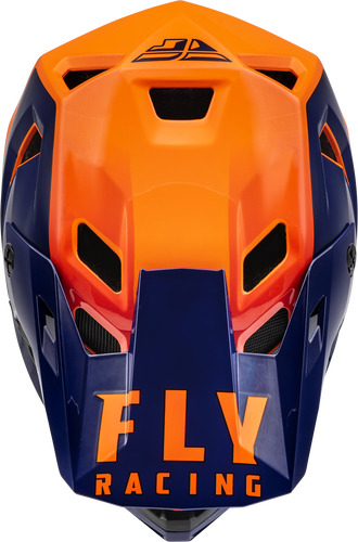 Fly Racing Rayce Replacement Helmet Peak - Navy Orange/Red