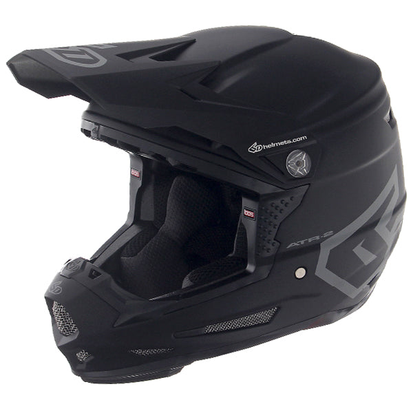 6D ATR-2 Youth Motorcycle Helmet - Solid Matte Black