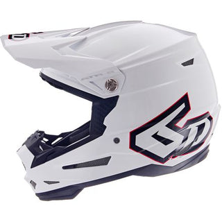 6D ATR-2 Motorcycle Helmet - Solid Gloss White