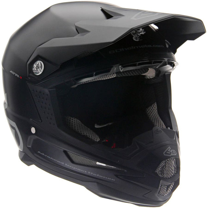 6D ATR-1 Motorcycle Helmet - Solid Matte Black