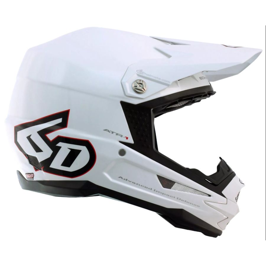 6D ATR-1 Motorcycle Helmet - Solid Gloss White