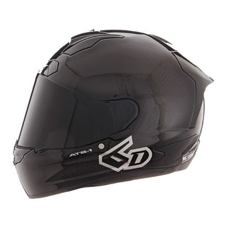 6D ATS-1R Motorcycle Helmet - Solid Gloss Black