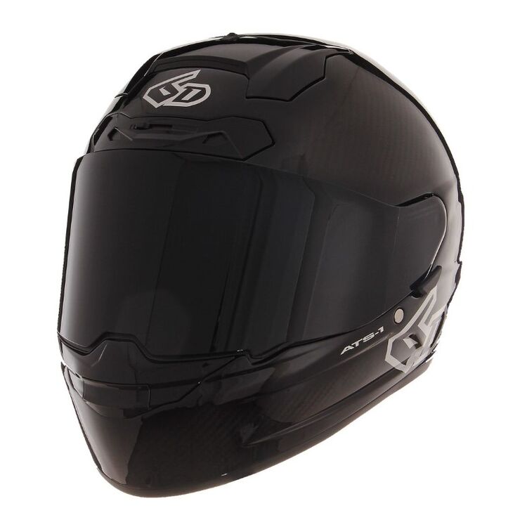 6D ATS-1R Motorcycle Helmet - Solid Gloss Black