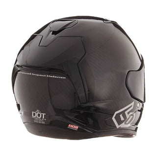 6D ATS-1R Motorcycle Helmet - Solid Gloss Black