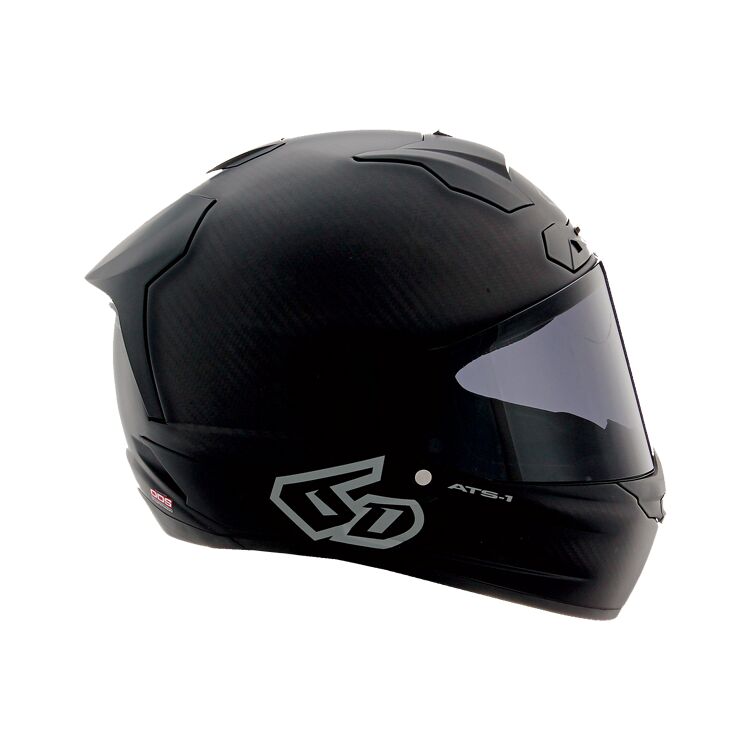 6D ATS-1R Motorcycle Helmet - Solid Matte Black