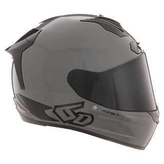 6D ATS-1R Motorcycle Helmet - Solid Gloss Cement/Grey