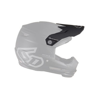 6D ATR-2Y Replacement Helmet Peak - Solid Matte Black