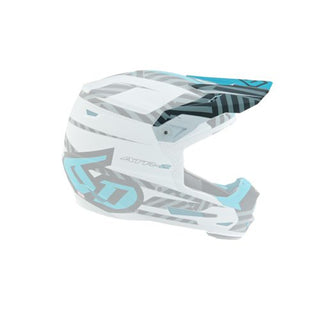 6D ATR-2Y Havoc Replacement Helmet Peak - Electric Blue