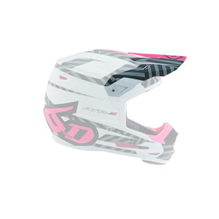 6D ATR-2Y Havoc Replacement Helmet Peak - Neon Pink/White