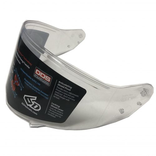6D ATS-1 Replacement Helmet Face Shield - Clear