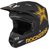Fly Racing Kinetic Rockstar Motorcycle Helmet - Black/Gold