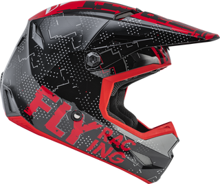 FLY Racing Kinetic Youth Helmet Scan Blk Red