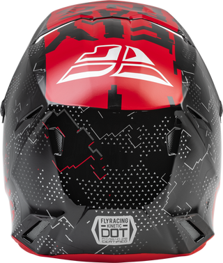 FLY Racing Kinetic Youth Helmet Scan Blk Red