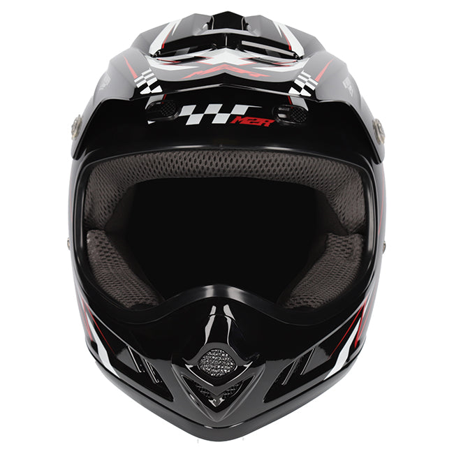 M2R MX2 JR Youth Lightning PC-1 Helmet - Red White Black