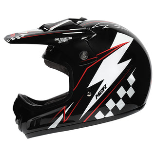 M2R MX2 JR Youth Lightning PC-1 Helmet - Red White Black