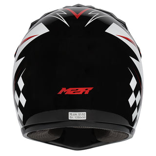 M2R MX2 JR Youth Lightning PC-1 Helmet - Red White Black