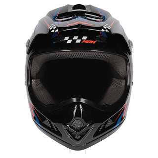 M2R MX2 JR Youth Lightning PC-8 Helmet - Orange Blue Black