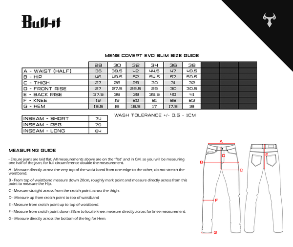 Bull-It 21 Covert Evo Slim Men's Jeans (Long Leg) - Black