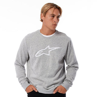 Alpinestars Ageless Crew Fleece - Grey Heather/White