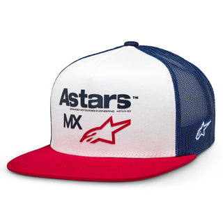 Alpinestars First Moto Trucker Hat - White/Navy/Red The Hrc