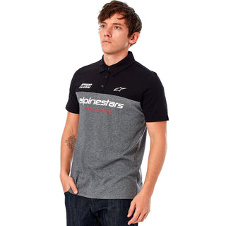 Alpinestars Paddock Polo Tee - Black/Charcoal Heather