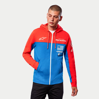 Alpinestars H Block Hoodie - Warm Red/Bright Blue