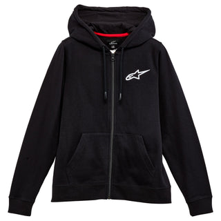 Alpinestars Women'S Ageless Chest Zip Hoodie - Black/White