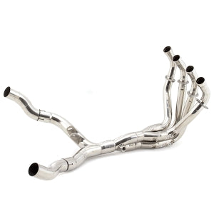 Lextek OP1 Matt Stainless Steel Twin Exhaust System for Kawasaki Z1000 (10-19)