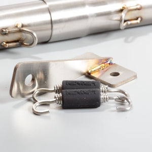 Lextek Single Under Seat Downpipe for Benelli TNT 125/135 - Stainless Steel