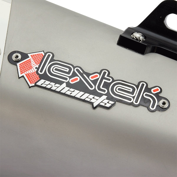 Lextek VP6 Matt Stainless Steel Tri Oval Exhaust Silencer 51mm