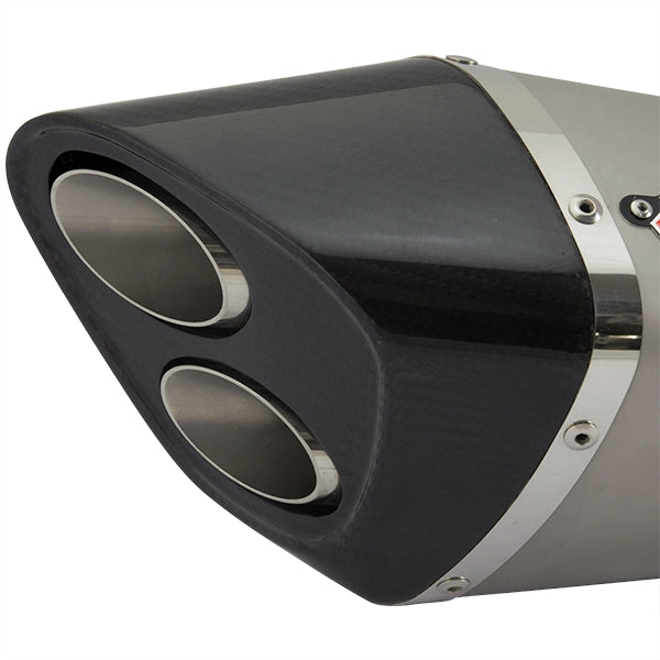 Lextek VP6 Matt Stainless Steel Tri Oval Exhaust Silencer 51mm