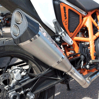 Lextek VP6 Matt Stainless Steel Tri Oval Exhaust Silencer 51mm