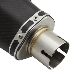 Lextek XP8C Carbon Fibre Hexagonal Exhaust Silencer (Right Hand) 51mm
