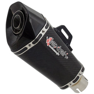 Lextek XP8C Carbon Fibre Hexagonal Exhaust Silencer (Right Hand) 51mm
