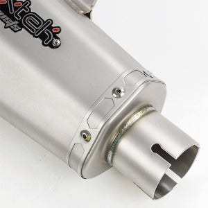Lextek XP10 Titanium Look Hexagonal Exhaust Silencer 51mm