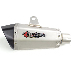 Lextek XP10 Titanium Look Hexagonal Exhaust Silencer 51mm