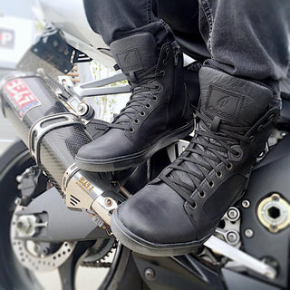 Forma Hyper Waterproof Black Shoe - MotoHeaven