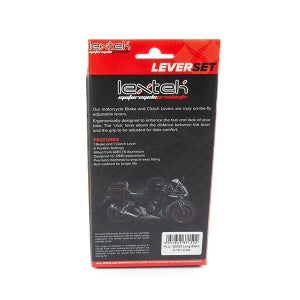Lextek CNC Brake & Clutch Lever Set F-16 / V-4A - Long Black