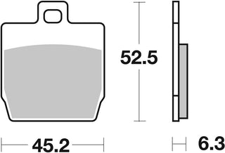 SBS FRICTION - Ceramic Rear Scooter Brake Pads - 145HF-