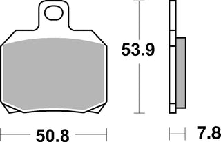 SBS Ceramic Scooter Pad FR-RR - 157HF-